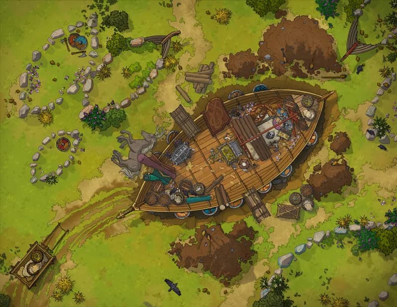 Viking Burial map, Grasslands variant thumbnail