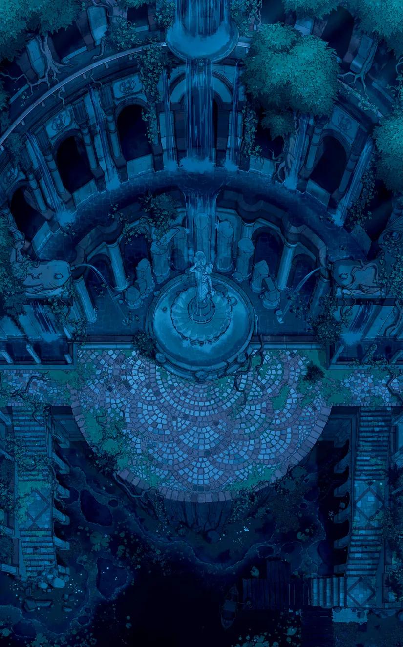 Nymphaeum map, Dark variant thumbnail