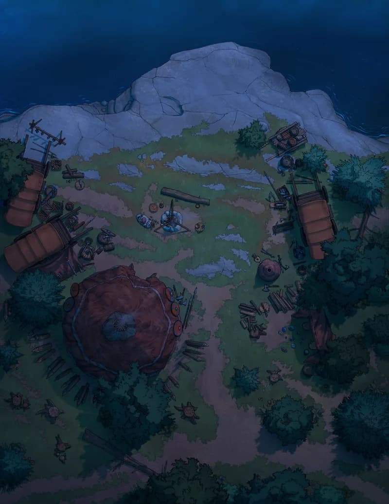 Lakeside Respite map, No Animals Night variant thumbnail