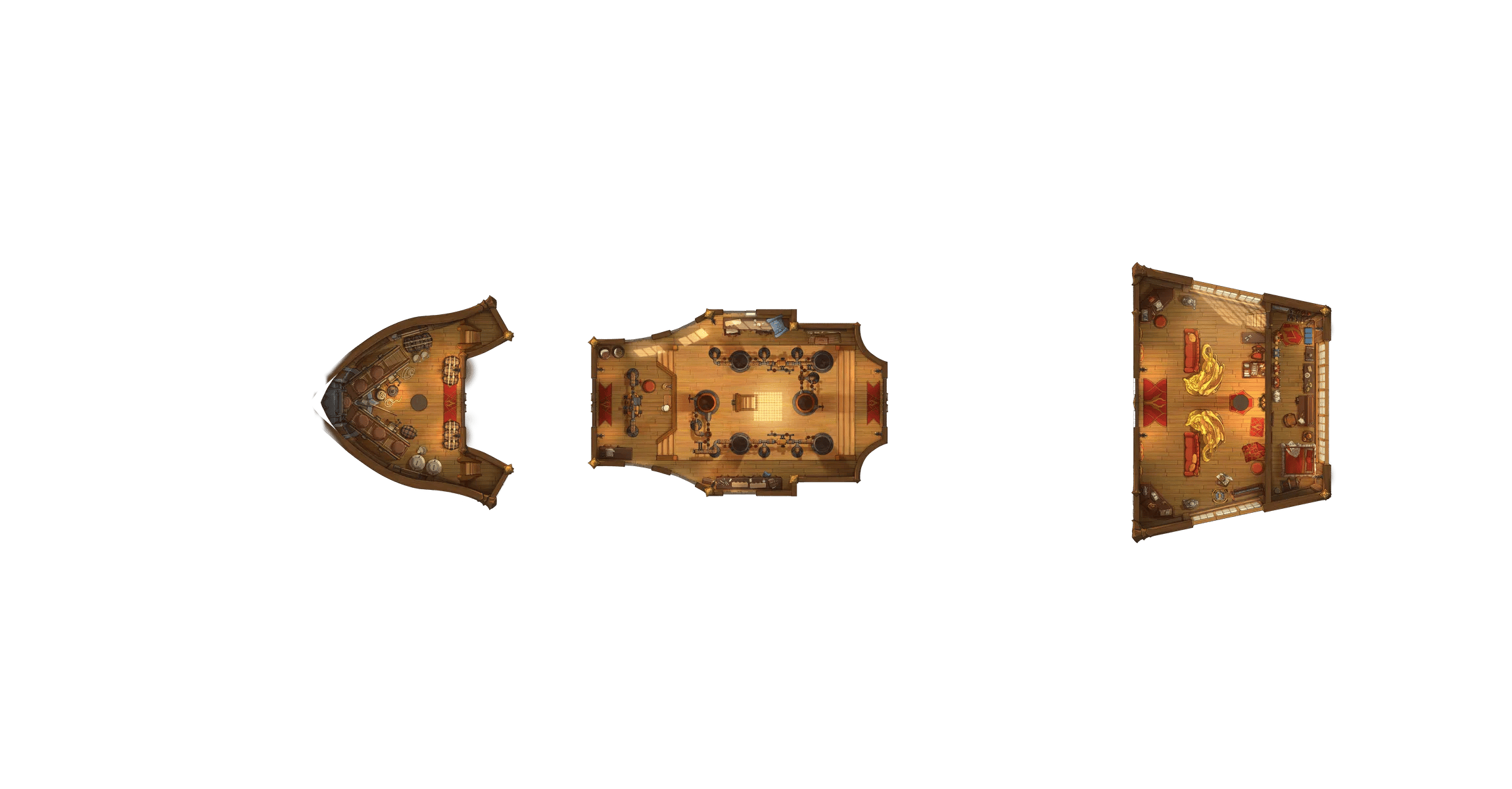 Dragon Ship Interior map, Top Deck Original Day variant thumbnail