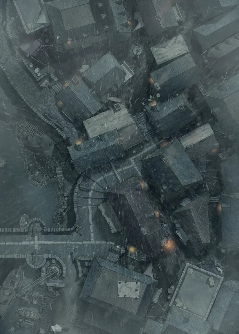 Low Town Docks map, Rain variant thumbnail