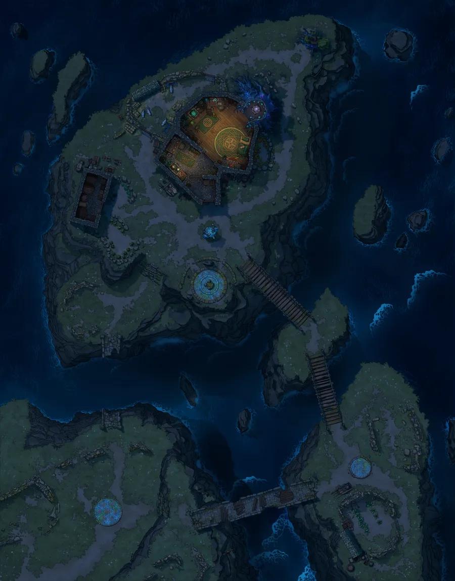 Druid Islands map, Interior Night variant thumbnail