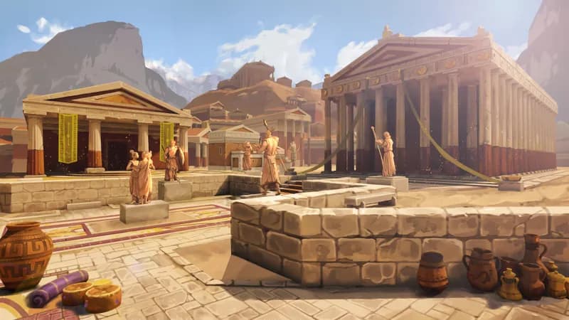 Ancient City Plaza map, Desert variant thumbnail