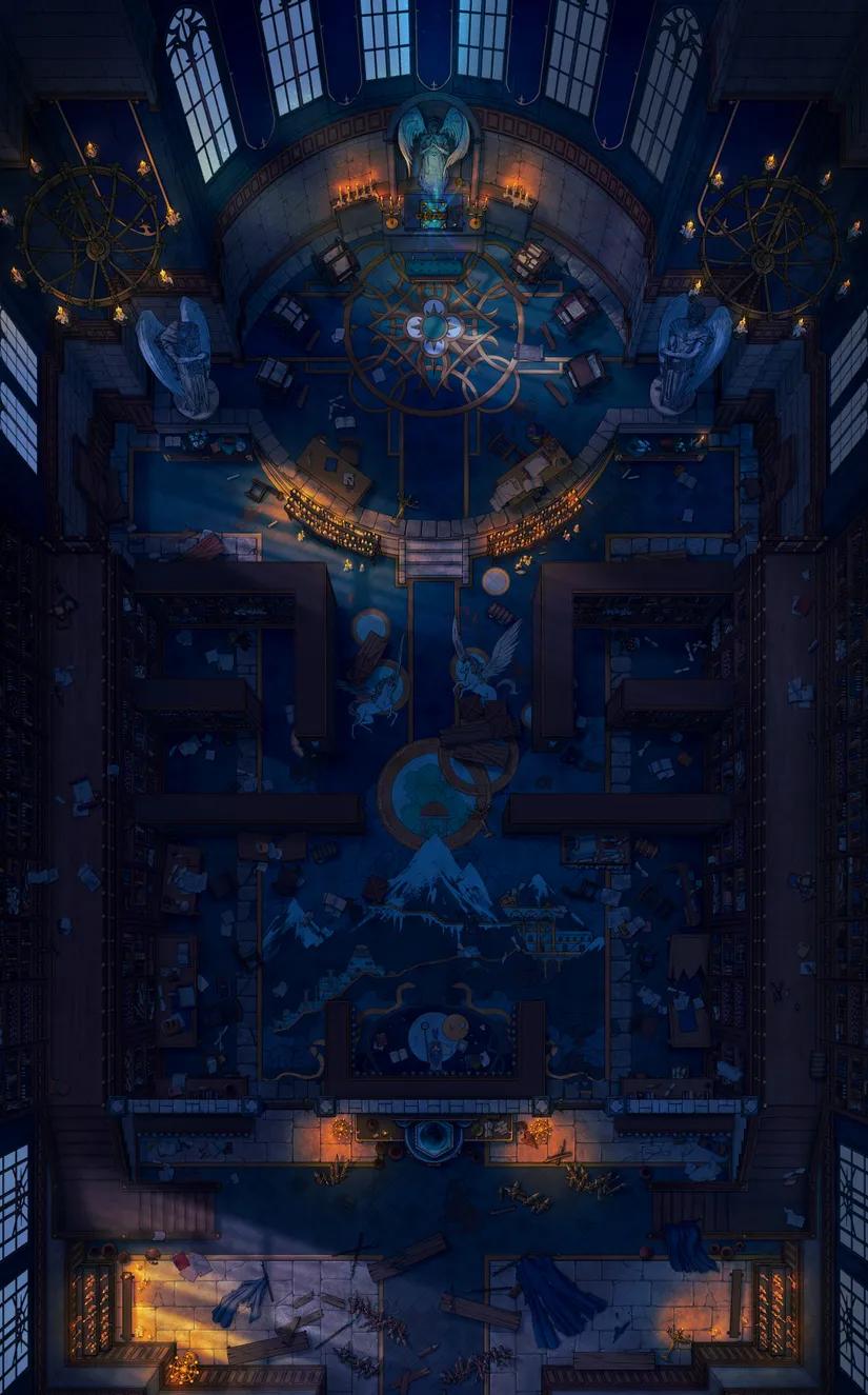 Celestial Chapel Interior map, Original Night variant thumbnail