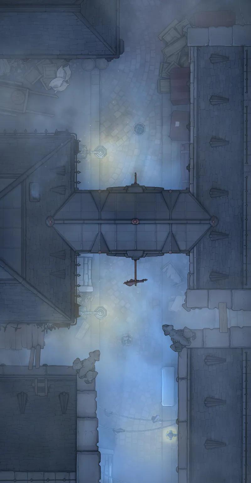 Dark Alleys map, Layout 1 Fog variant thumbnail