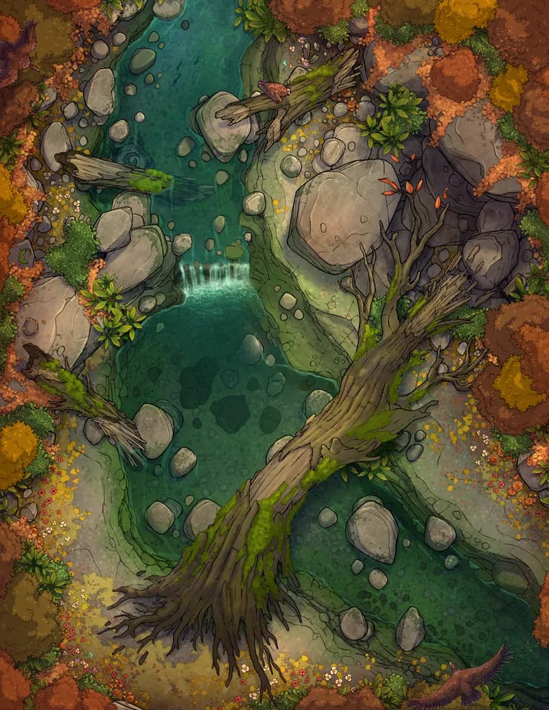 Treant Falls map, Normal Tree Day variant thumbnail