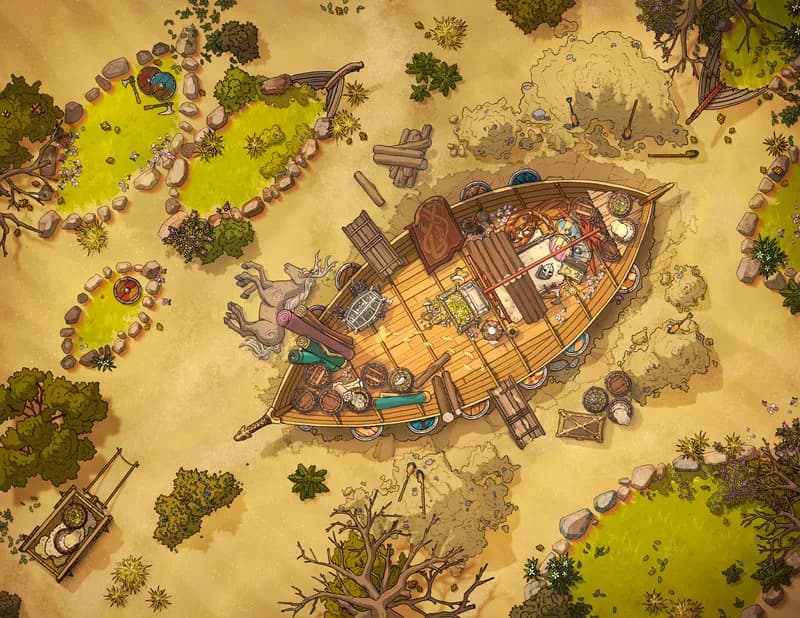 Viking Burial map, Desert variant thumbnail