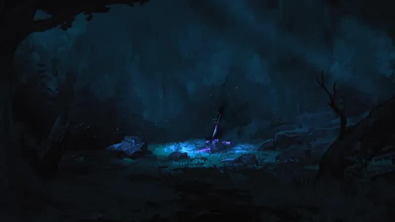 Swamp Graveyard map, Woodland Night variant thumbnail
