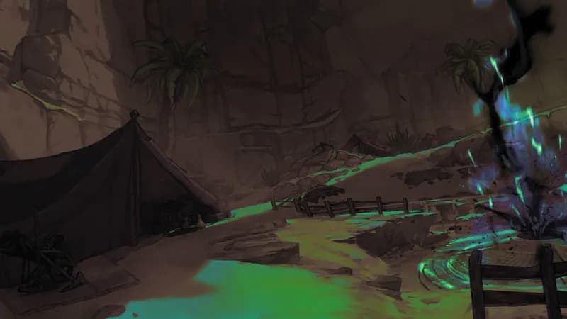 Desert Trading Camp map, Digsite Night variant thumbnail