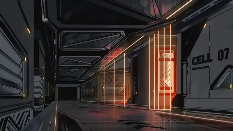 Odobenus Prison Ship Corridor map, Onyx variant thumbnail