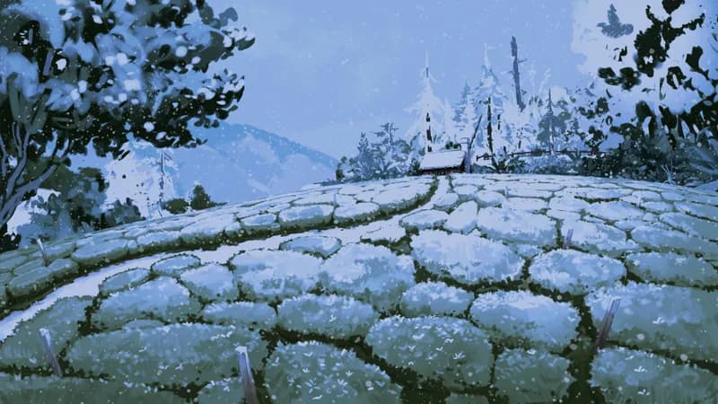 Secluded Tea Valley map, Winter variant thumbnail