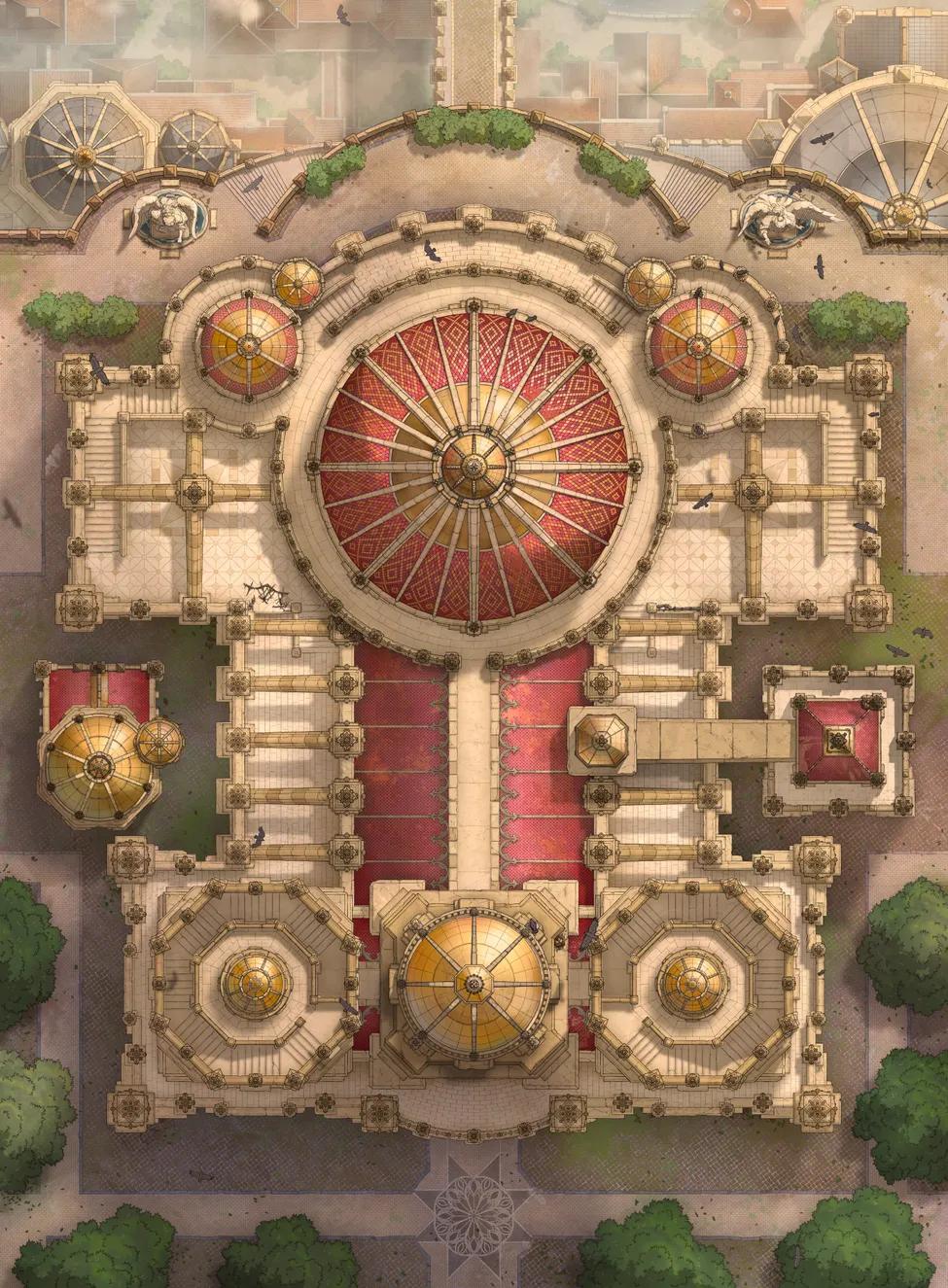 Golden Cathedral Rooftops map, No Scafolding variant thumbnail