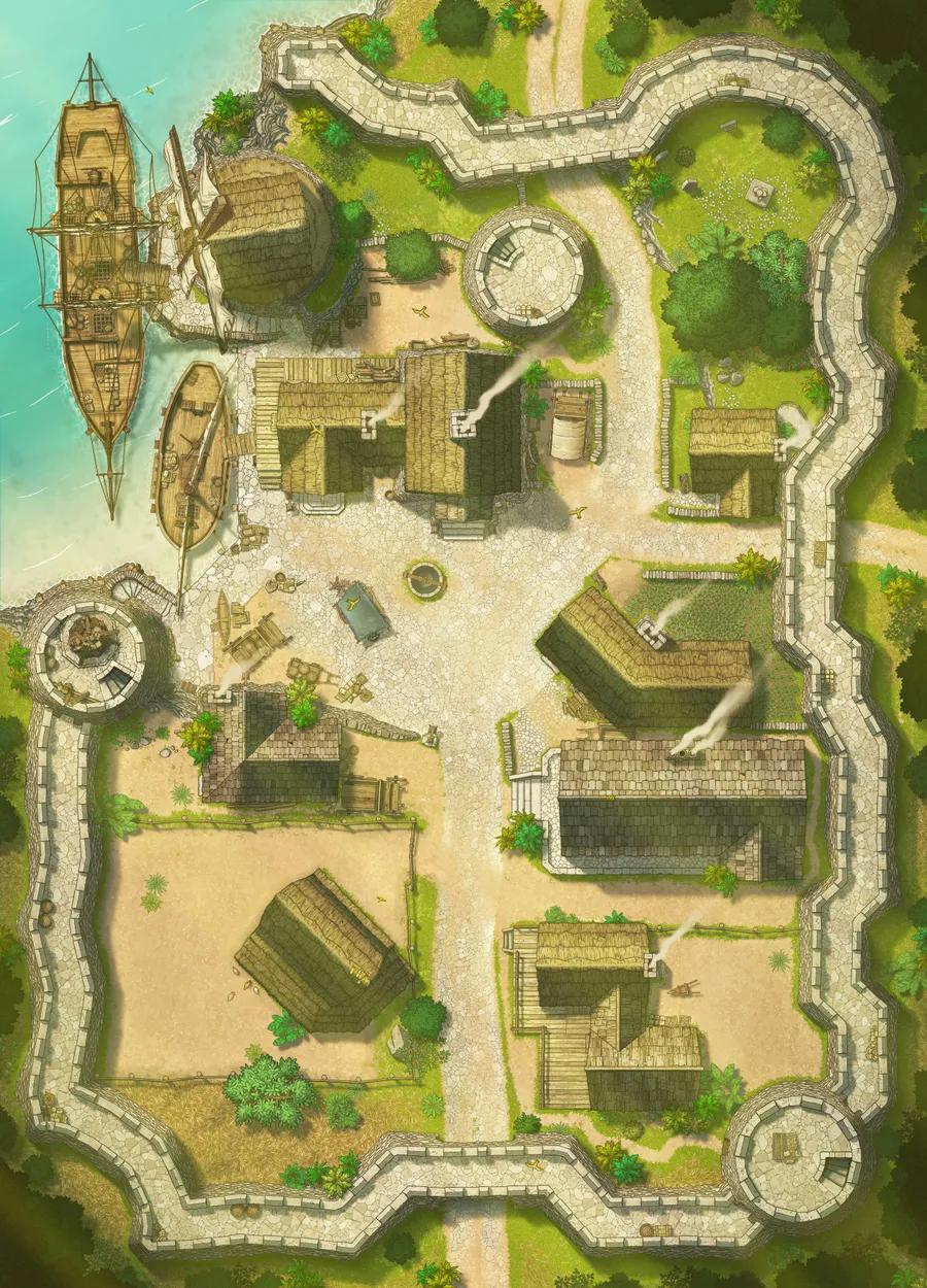 Hauthell map, 04 Tropical Day variant thumbnail