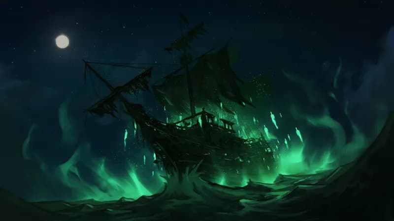 Haunted Ghost Ship map, Open Sea Haunted variant thumbnail