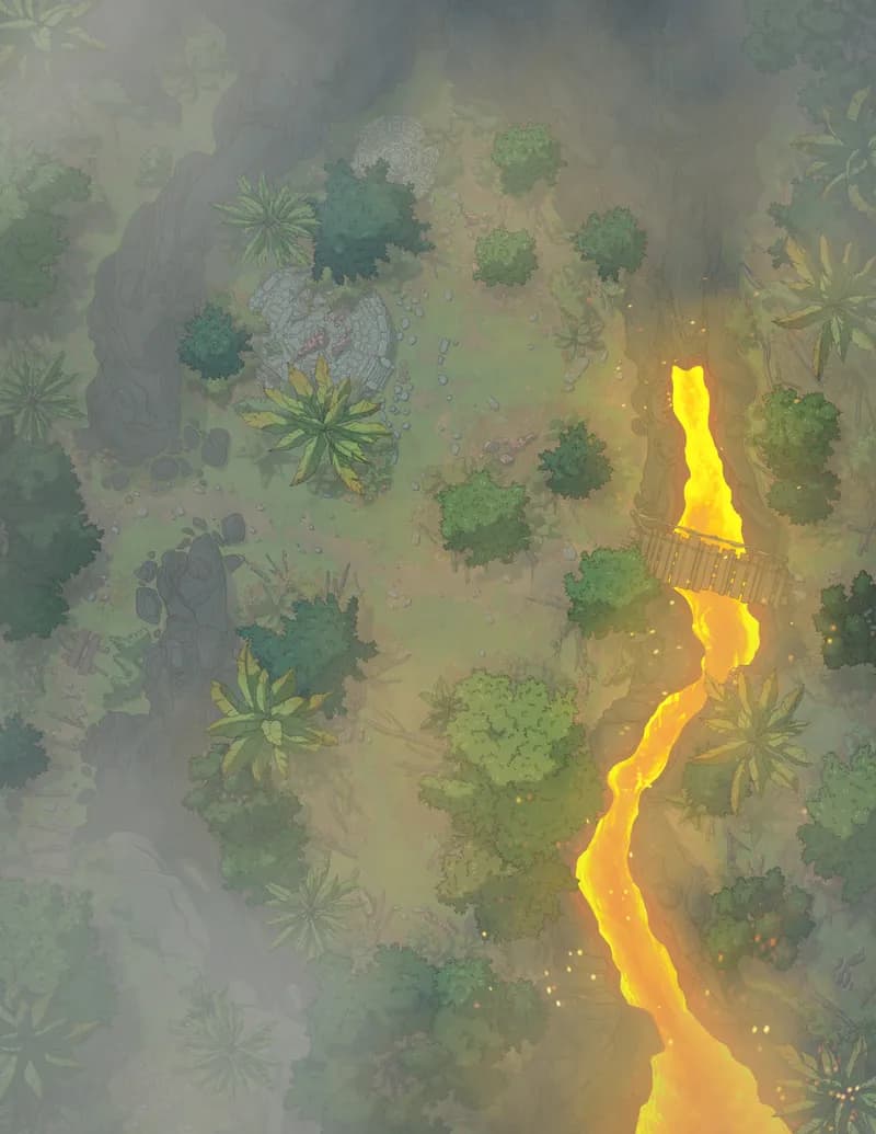 Jungle Lava Flow map, Fog variant thumbnail