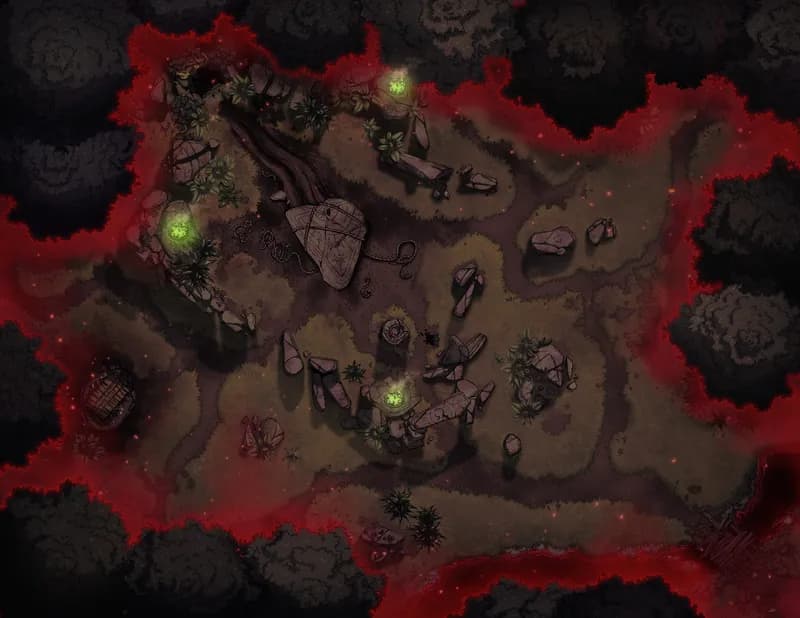 Henge Cave Entrance map, Dark Presence variant thumbnail