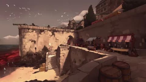 Beach Town map, Blood Tide variant thumbnail