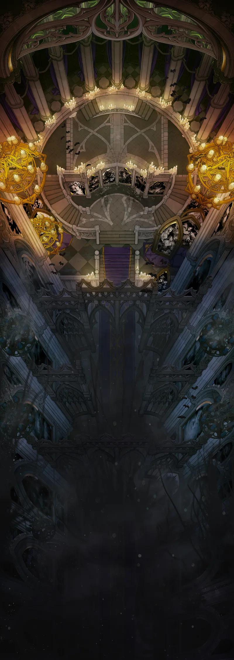 Throne Gallery map, Creeping Darkness Stage 3 variant thumbnail