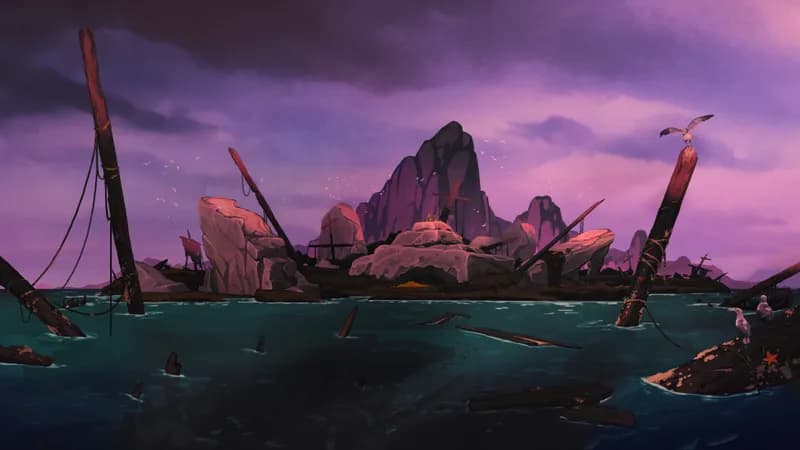 Siren's Shipwreck Shore map, Sunset variant thumbnail