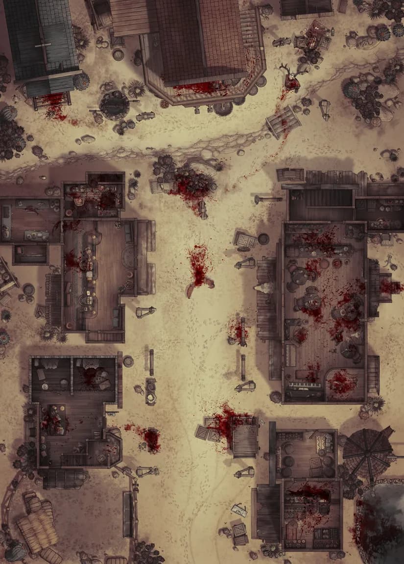 Wild West Town map, Massacre Interior variant thumbnail