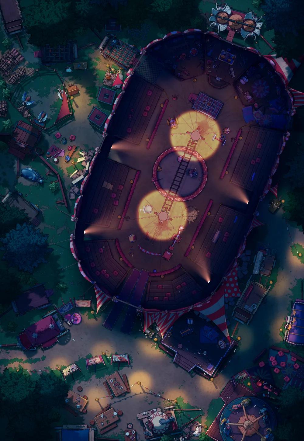 Travelling Circus map, Spotlights variant thumbnail