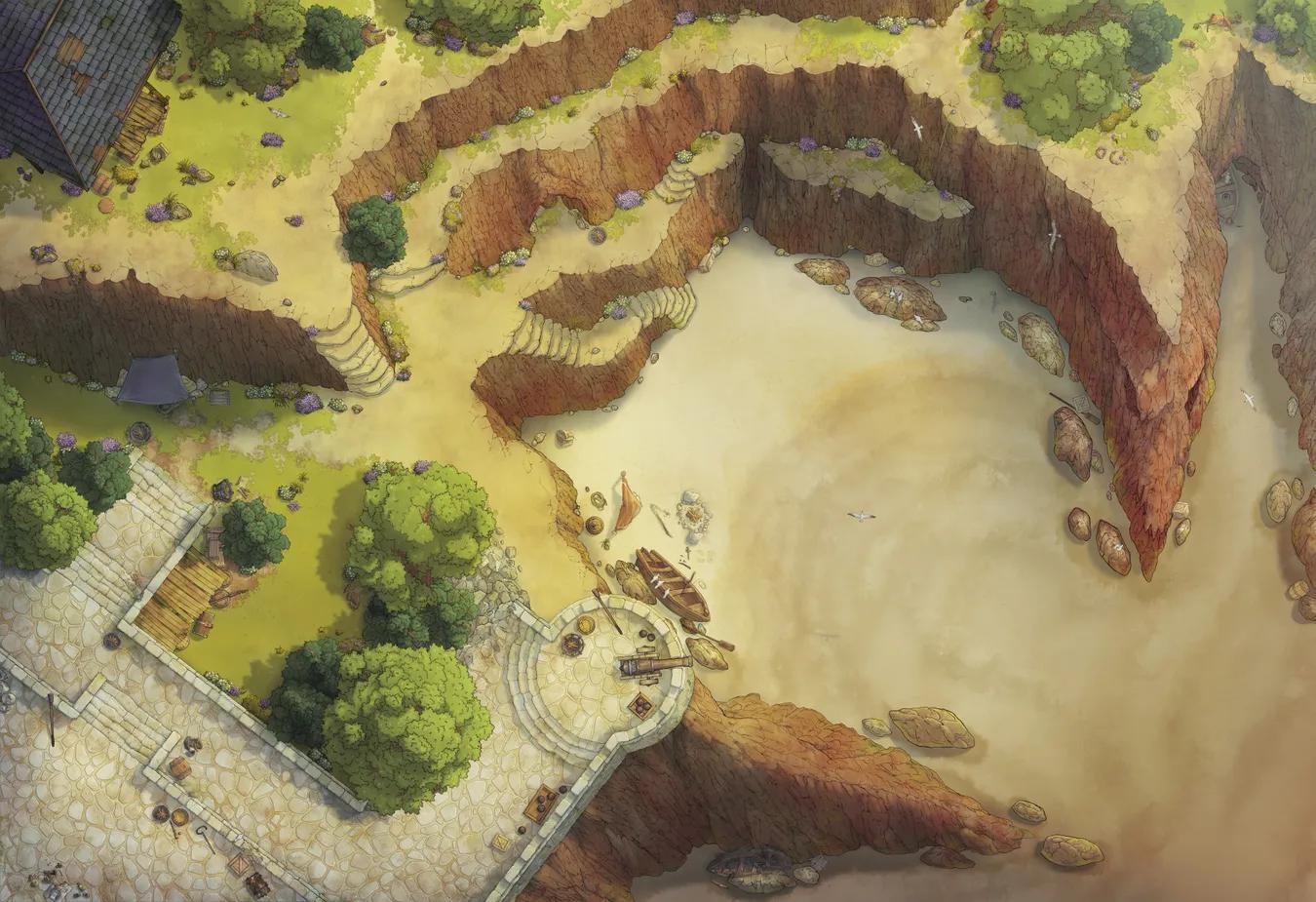 Secret Cove map, Drought variant thumbnail