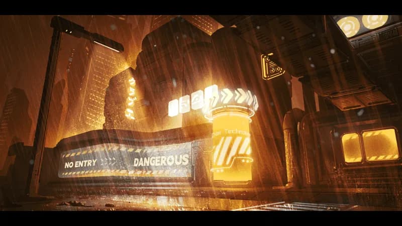 Cyberpunk City Streets map, Noire variant thumbnail