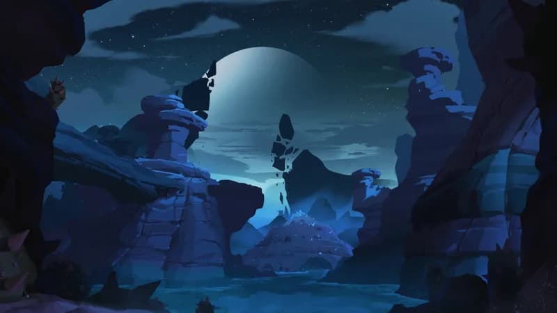 Alien Canyon Burrows map, Flood Night variant thumbnail