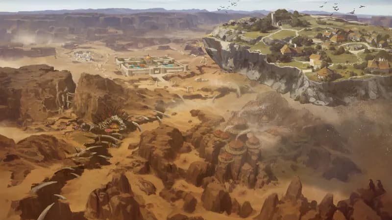Rocky Desert map, Return of the Flying Island variant thumbnail