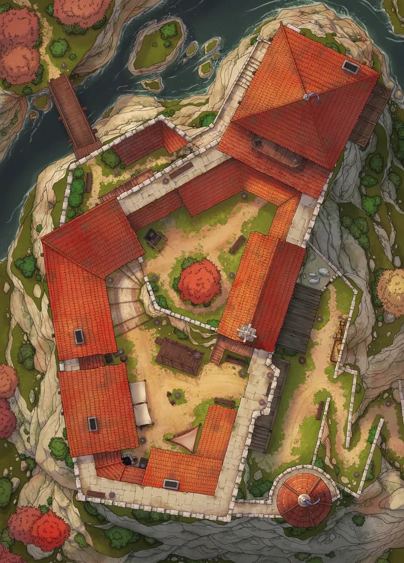 Island Toll Castle map, Autumn variant thumbnail