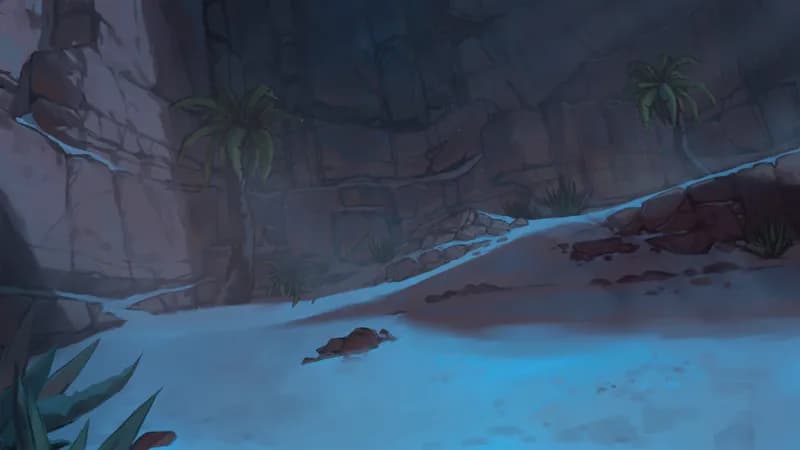 Desert Trading Camp map, Natural Night variant thumbnail