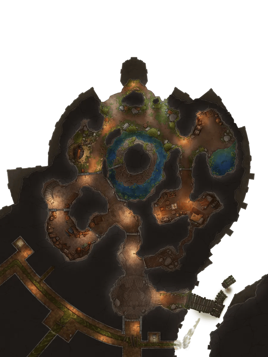 Hippogriff Postal Centre Interior map, Underground Day Tile variant thumbnail