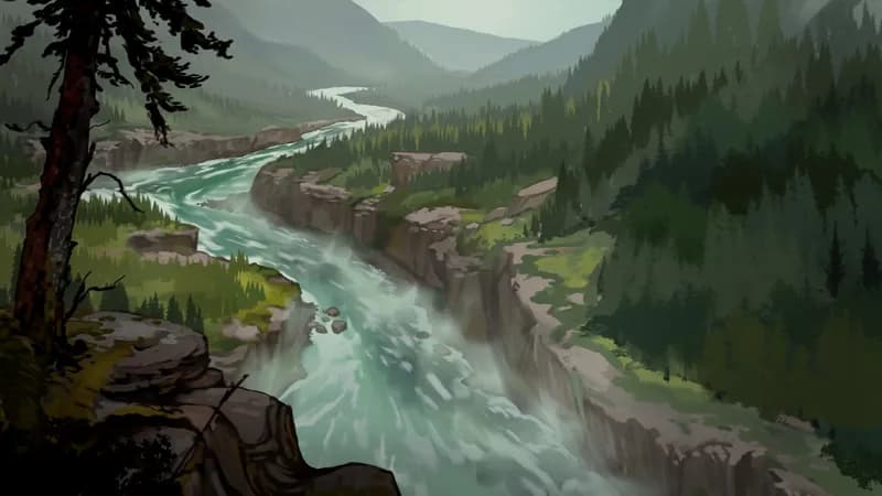 Impending Waterfall map, River Day variant thumbnail