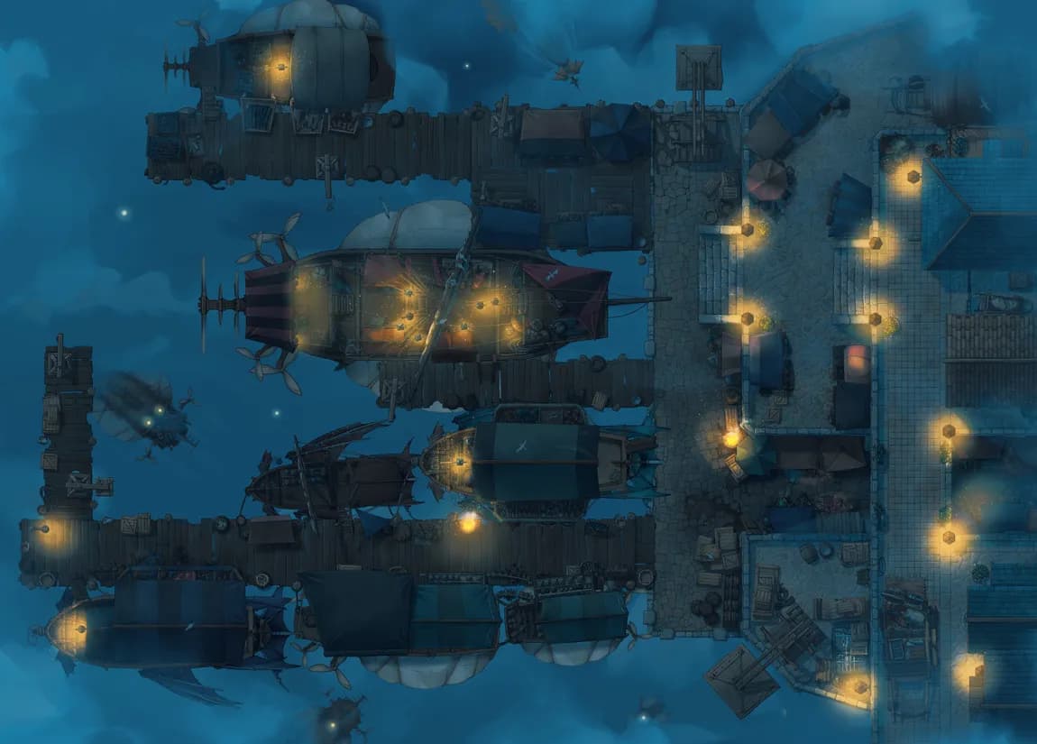 Trading Port map, Sky Port Night variant thumbnail