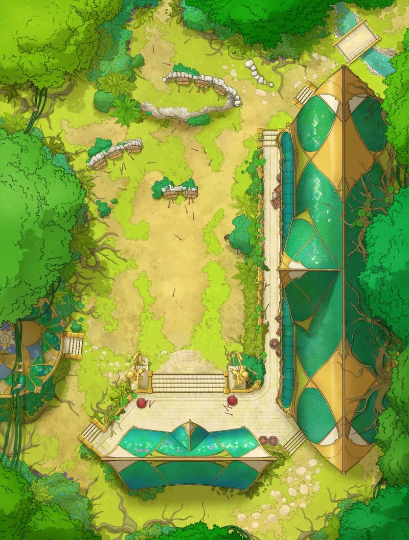 Elven Archery School map, Duck Vs Crab variant thumbnail