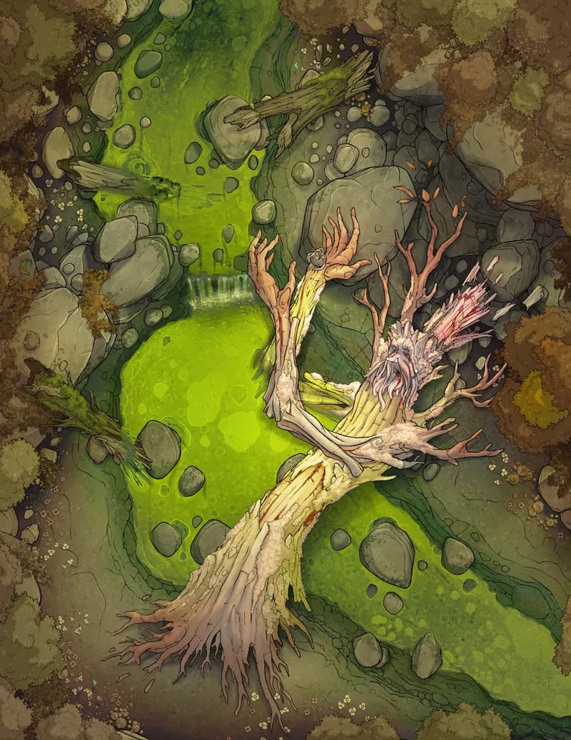 Treant Falls map, Origin of the Trust Worthy Tree variant thumbnail