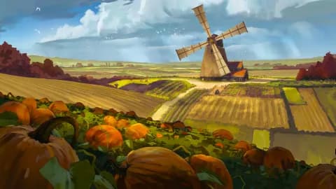 Windmill Farm map, Autumn variant