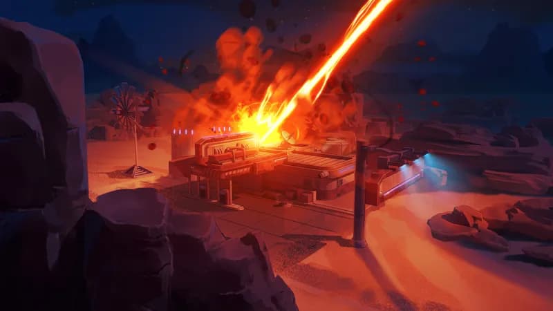 Apocalyptic Fuel Station map, Orbital Laser variant thumbnail