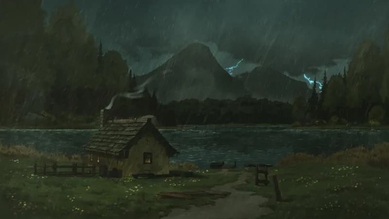 Serene Lakeside map, Rain variant thumbnail