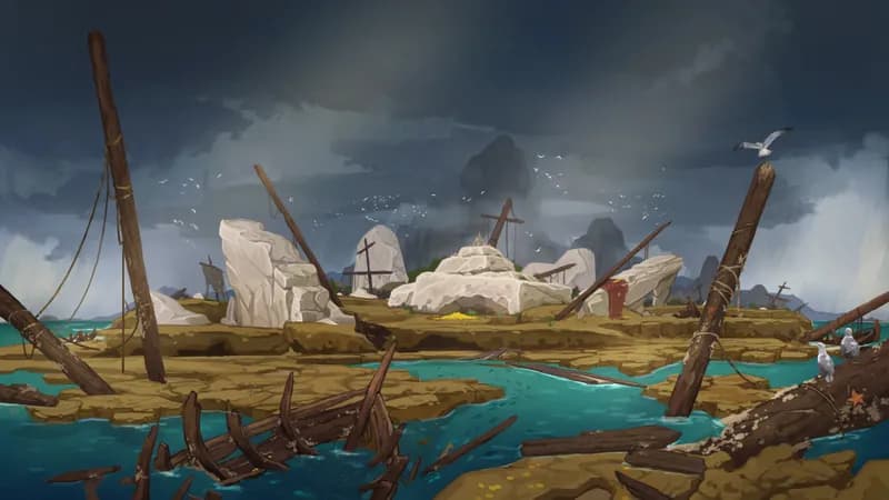 Siren's Shipwreck Shore map, Low Tide variant thumbnail