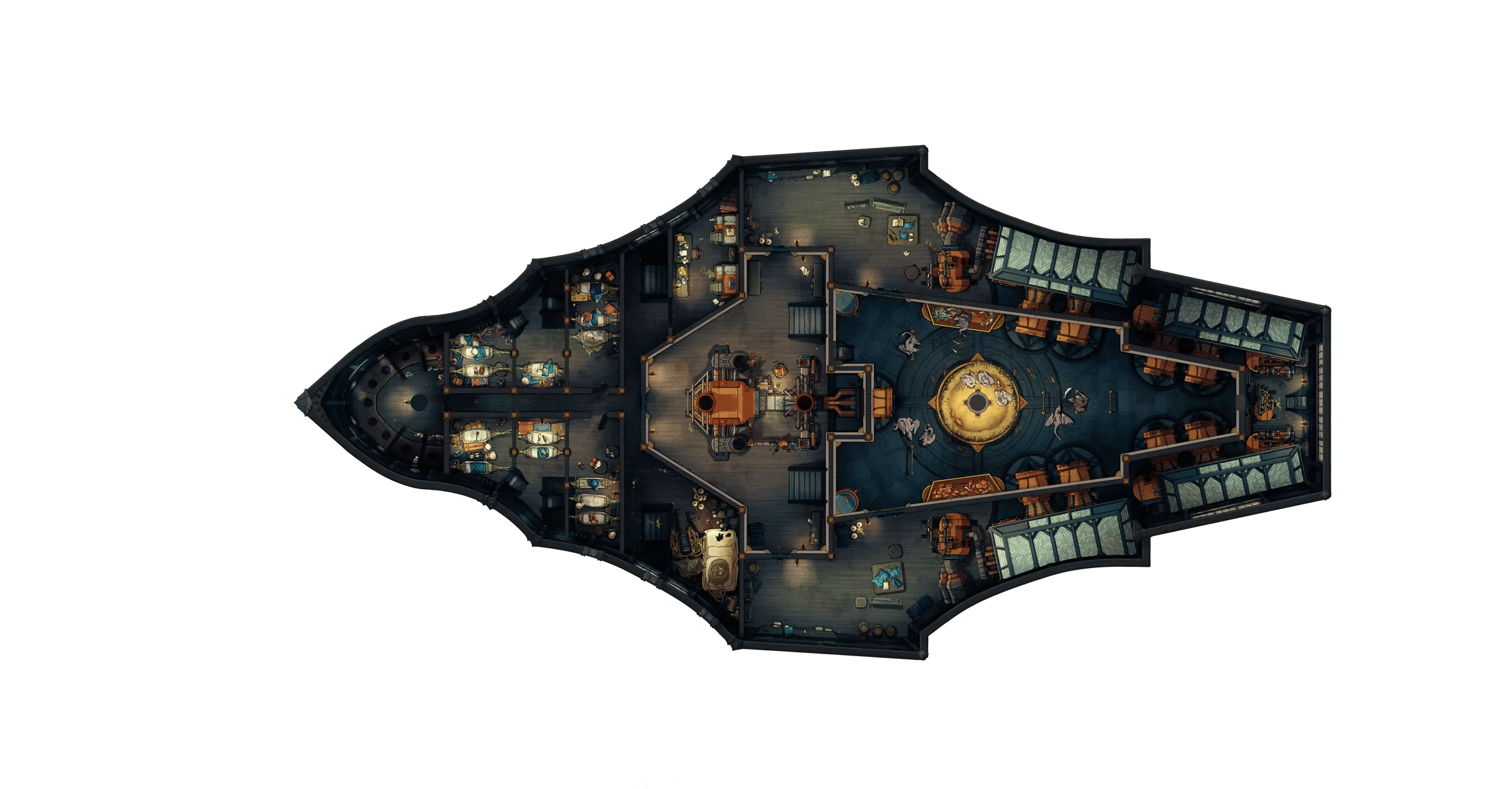 Dragon Ship - Lower Deck map, Submersible variant thumbnail