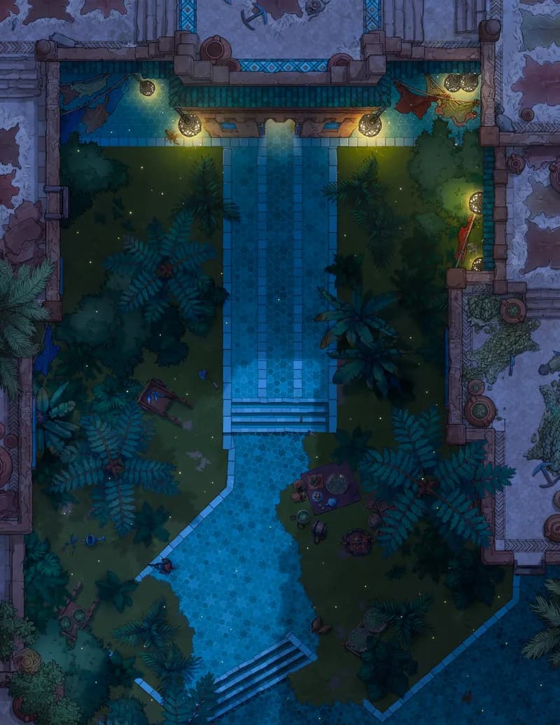 Magical Tannery map, Garden Night variant thumbnail