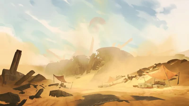 Starship Graveyard map, Open Desert Day variant thumbnail