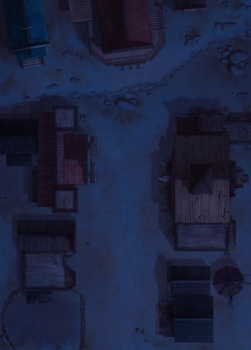 Wild West Town map, Empty Exterior Night variant thumbnail