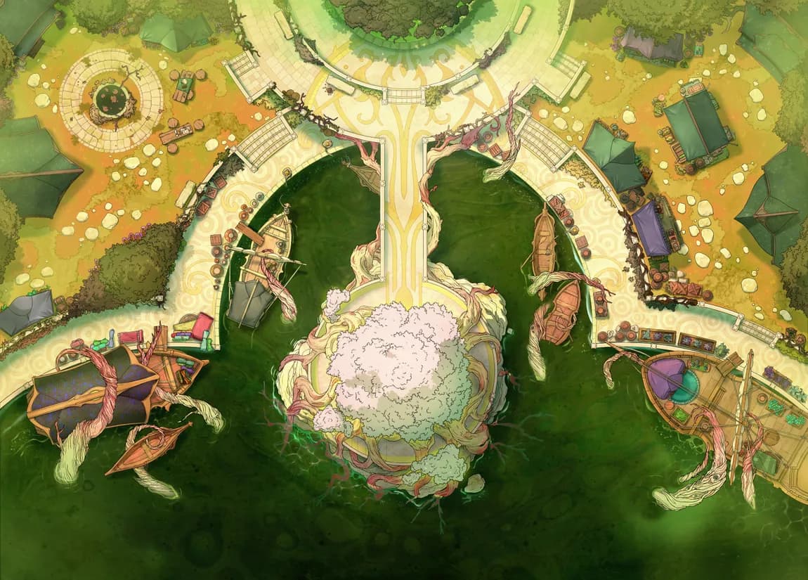 Elven Harbour map, Seed of the Trustworthy Tree variant thumbnail