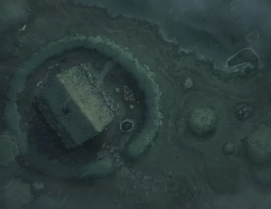 Fjordside Cabin map, Rain variant thumbnail