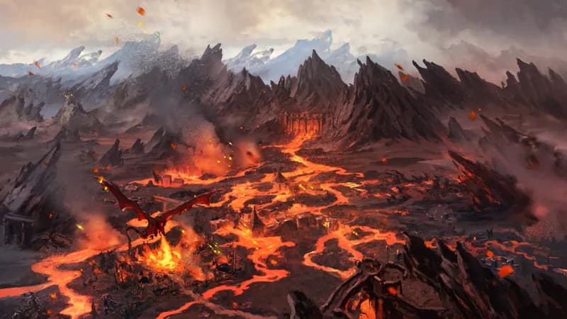 Dragon's Domain map, No Volcano variant thumbnail