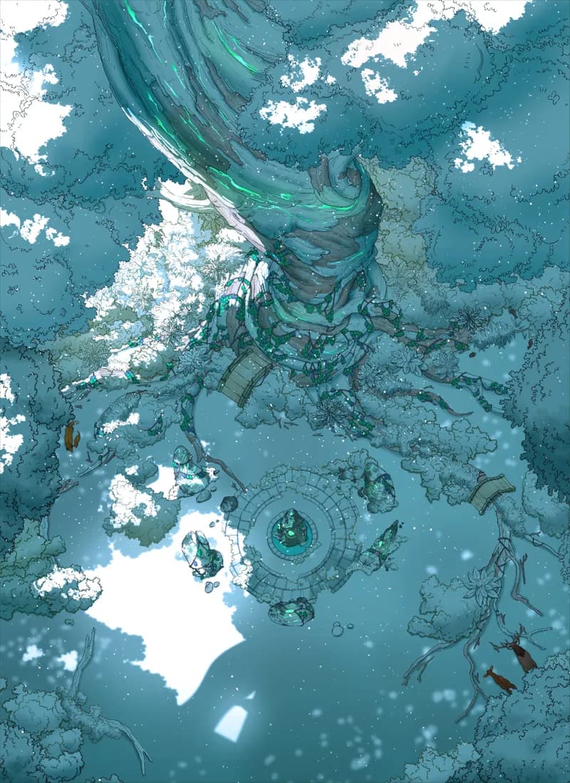 Sacred Grove map, Winter variant thumbnail