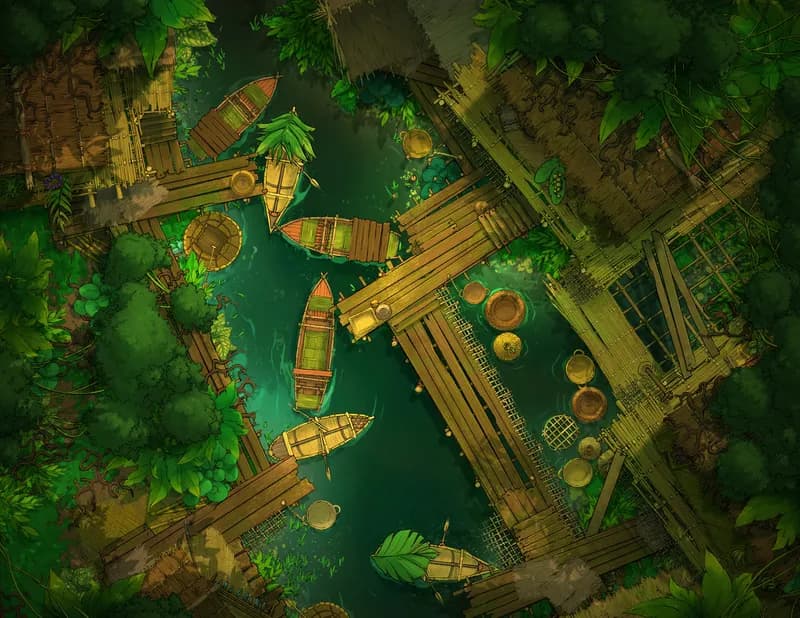 Jungle Village map, No Animals Day variant thumbnail