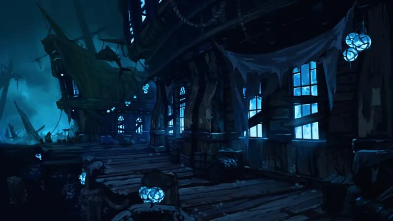 Haunted Dockside Tavern map, The Azure Tranquility variant thumbnail